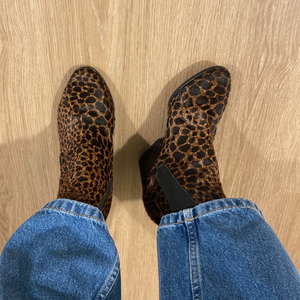 The Kooples Pony Hair Ankle Boots